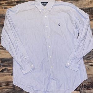 Ralph Lauren Blue Label Men's Striped Button Down Shirt